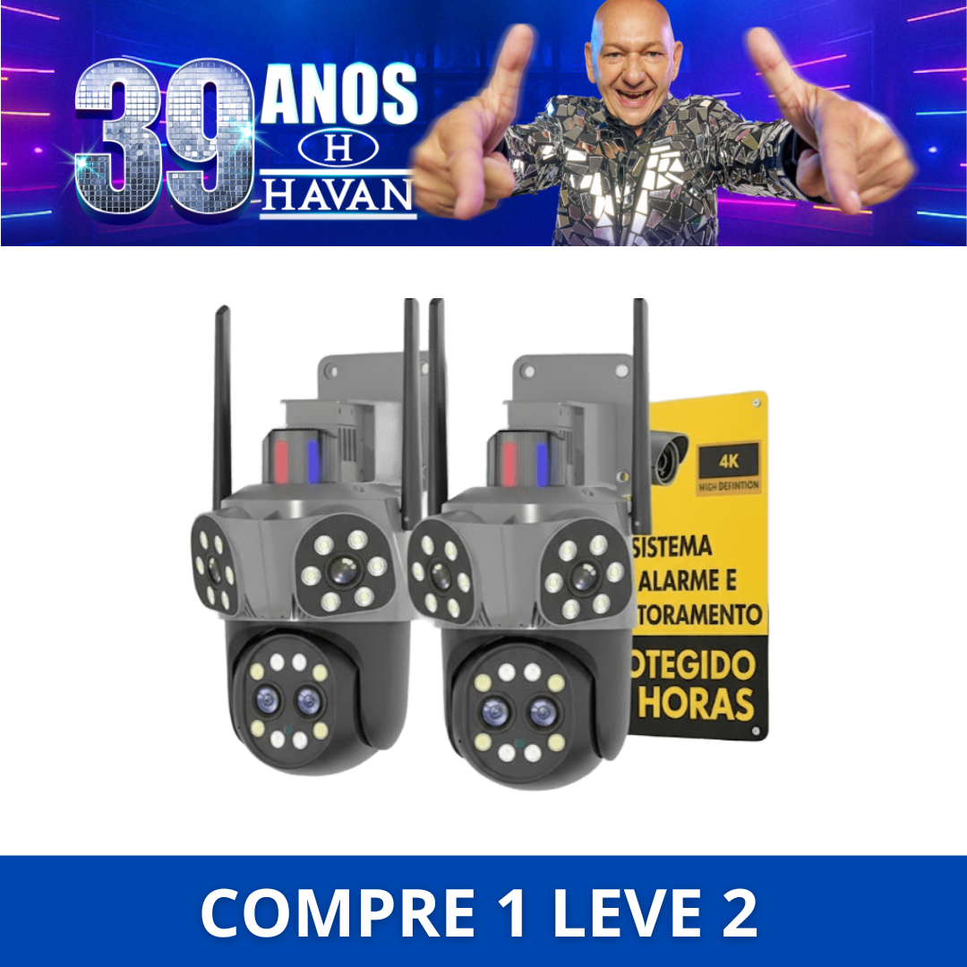 Kit câmera de segurança - COMPRE 1 LEVE 2
